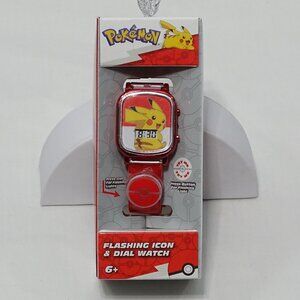 Pokemon Kids Pikachu Flashing Watch